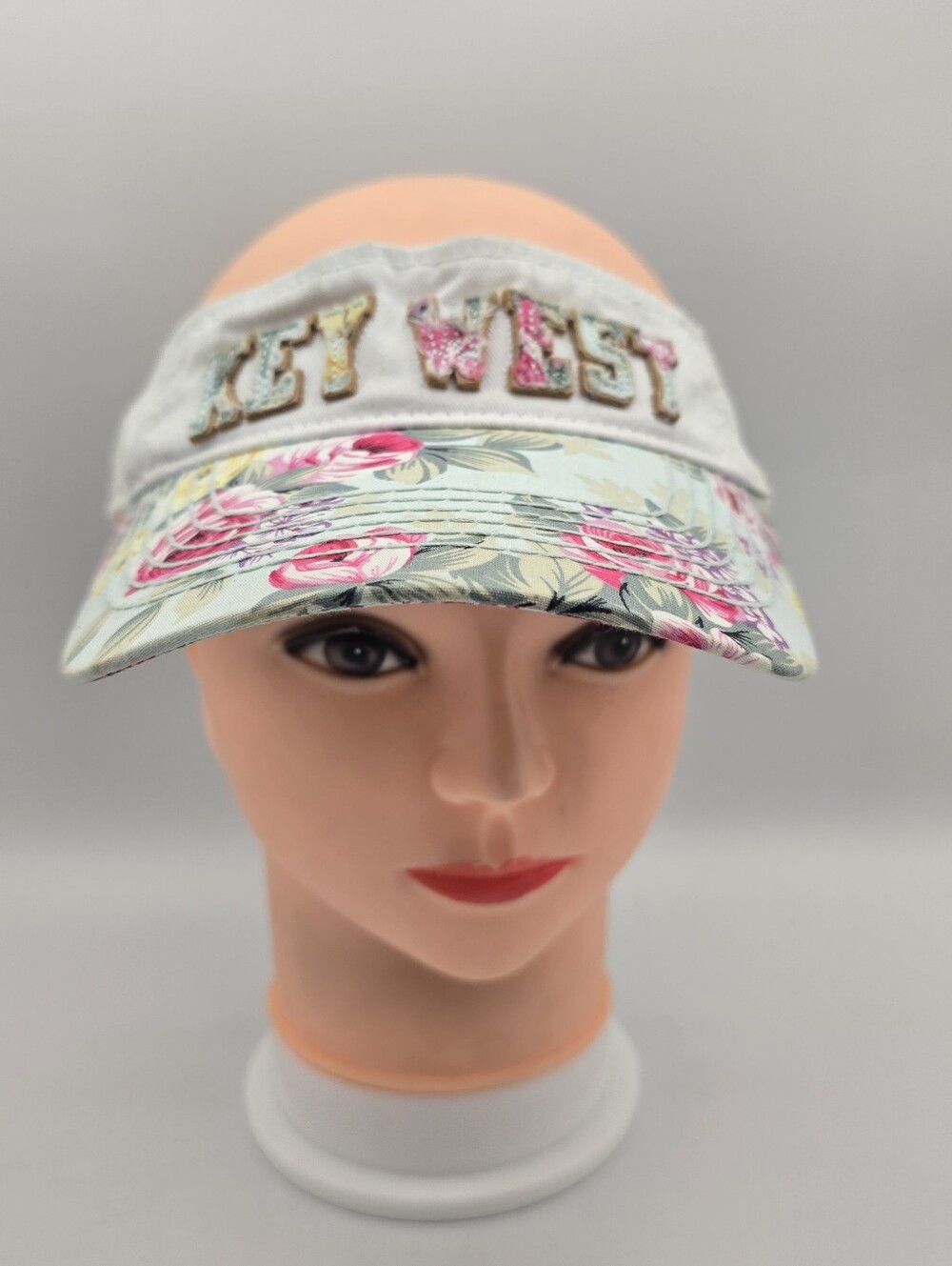ETO Women's Key West Florida Floral Adjustable Strapback Visor
